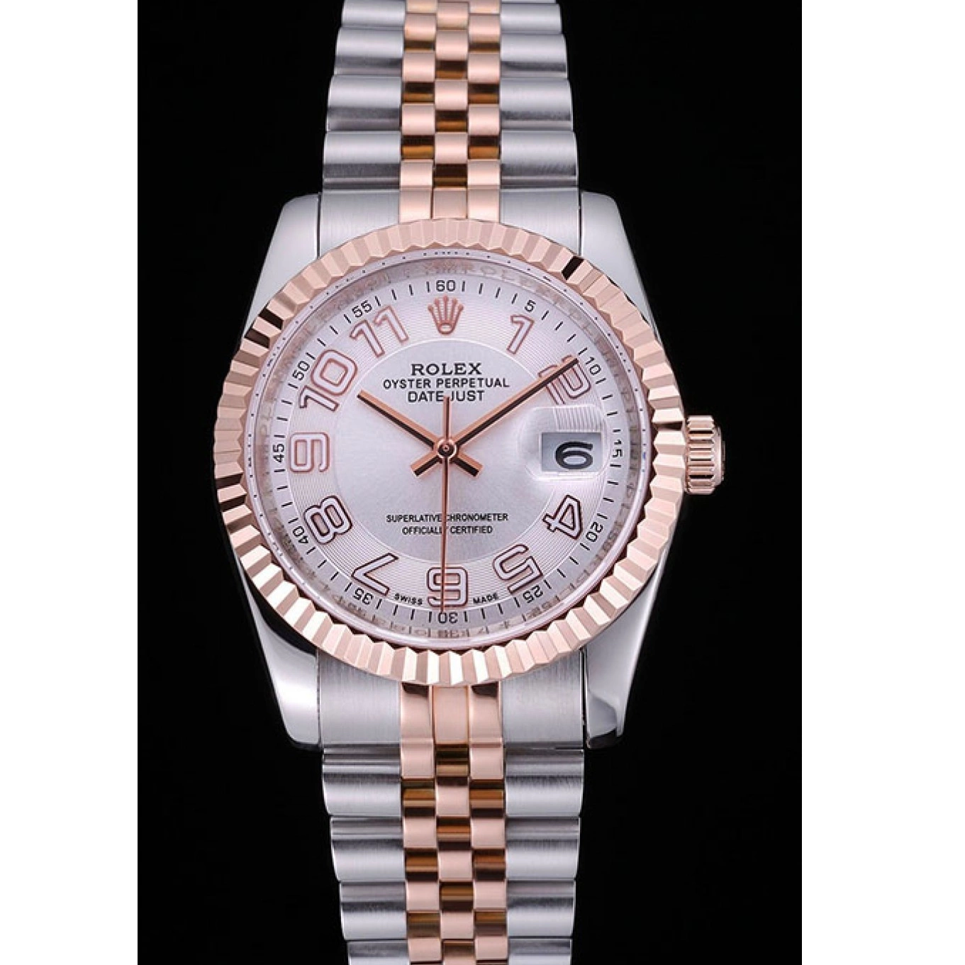 Aaa replica watch Steel 622544 DateJust and Rolex Gold Stainless White Dial Bracelet 0714